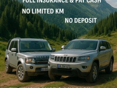 4x4 Car Rental in Albania – SUV, Sedan & 7-Seater Minivan | No Deposit