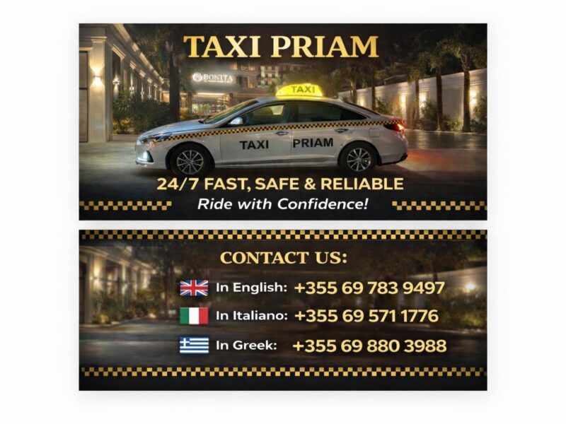 Priam Taxi – Airport Transfers & Private Tours in Albani