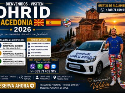 Explore Ohrid with Valdrin – Transfers, Tours & Car Rental